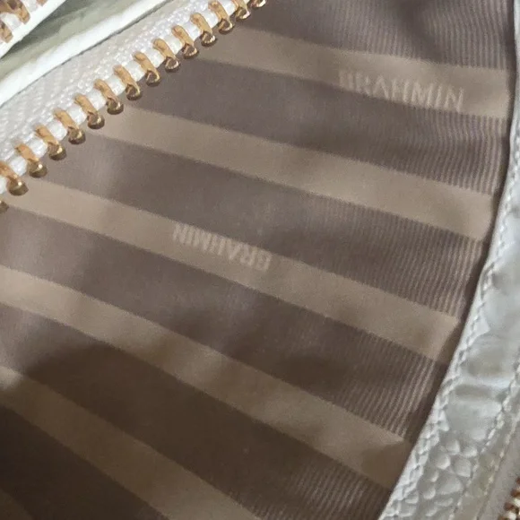 Brahmin Adjustable Crossbody Blue,  White, Reptile - Picture 14 of 16